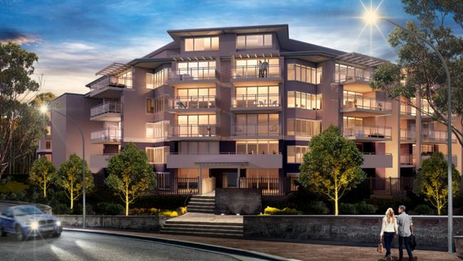 An artist’s impression of part of the proposed South Dural residential development.