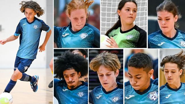 Some of the Sunshine Coast's best junior futsal players. Picture: Nikki Grigg Photography