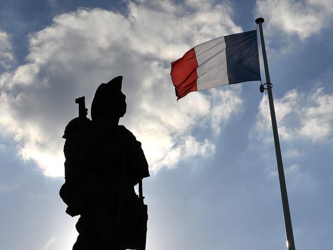 A general view of The Australian Digger memorial at Bullecourt, in Northern France. Picture David Dyson