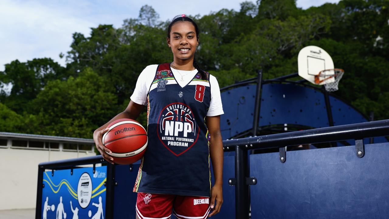 Cairns high school student Teyahna Bond travelled to the NBA-run Basketball Without Borders training camp, held in Abu Dhabi. Picture: Brendan Radke