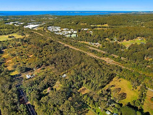 Land before construction started on the rail maintenance facility.