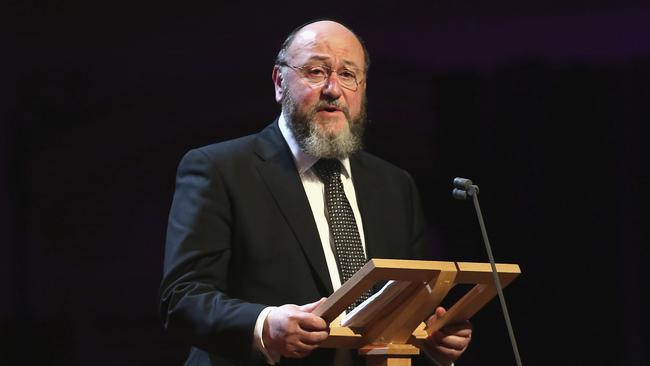 Chief Rabbi Ephraim Mirvis. Picture: Chris Jackson/via AP