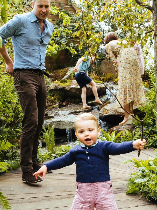 If this was a photo of Prince Louis whacking his dad with that stick, it would be a tad more relatable. Picture: Matt Porteous/Kensington Palace/AFP