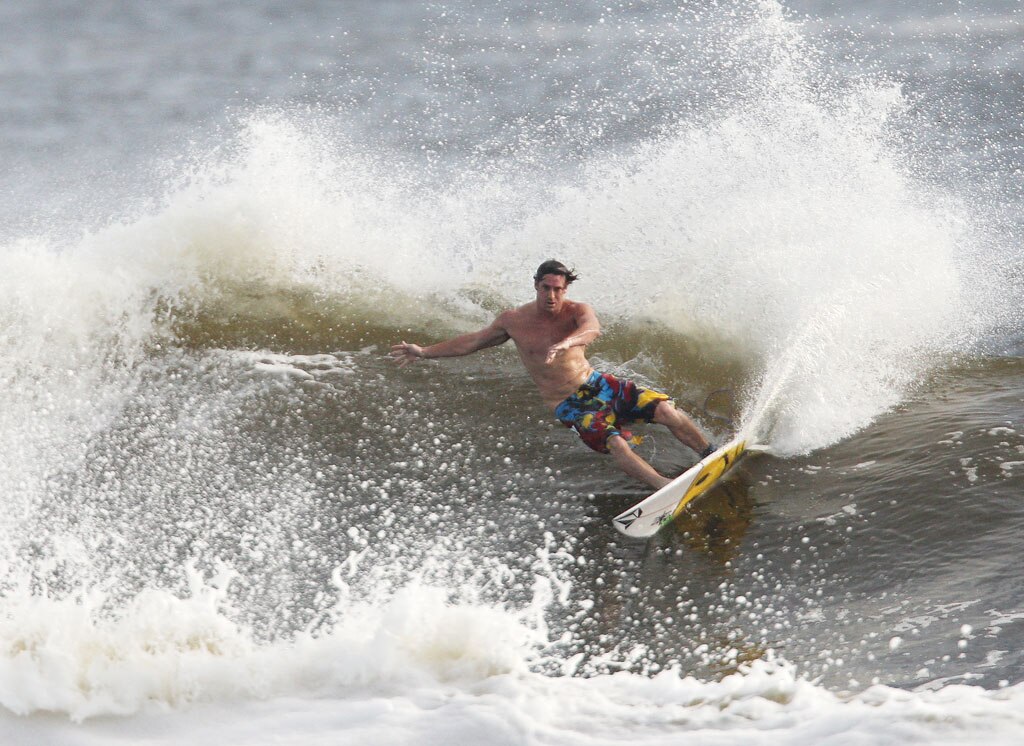 Alexandra Headland gets good lefts and rights for longboarders and shortbaorders alike. Picture: Nicholas Falconer