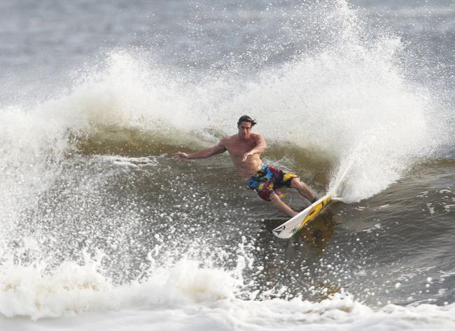 Alexandra Headland gets good lefts and rights for longboarders and shortbaorders alike. Picture: Nicholas Falconer