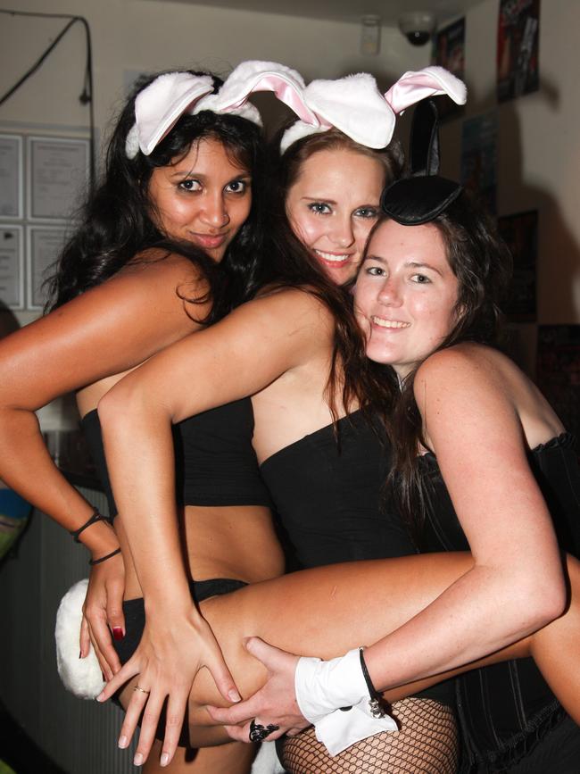 After 30 years of Hooker’s Balls, we bring you the very best photos from the past three decades. This one is from 2010 and features Rachel Lamech, Mari Raudsepp Amy Stanbrook. PICTURES: Shane Eecen