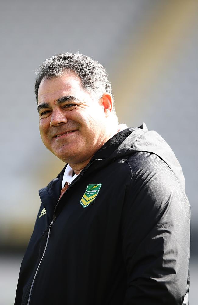 Kangaroos coach Mal Meninga laughed off the rant. (Photo by Hannah Peters/Getty Images)