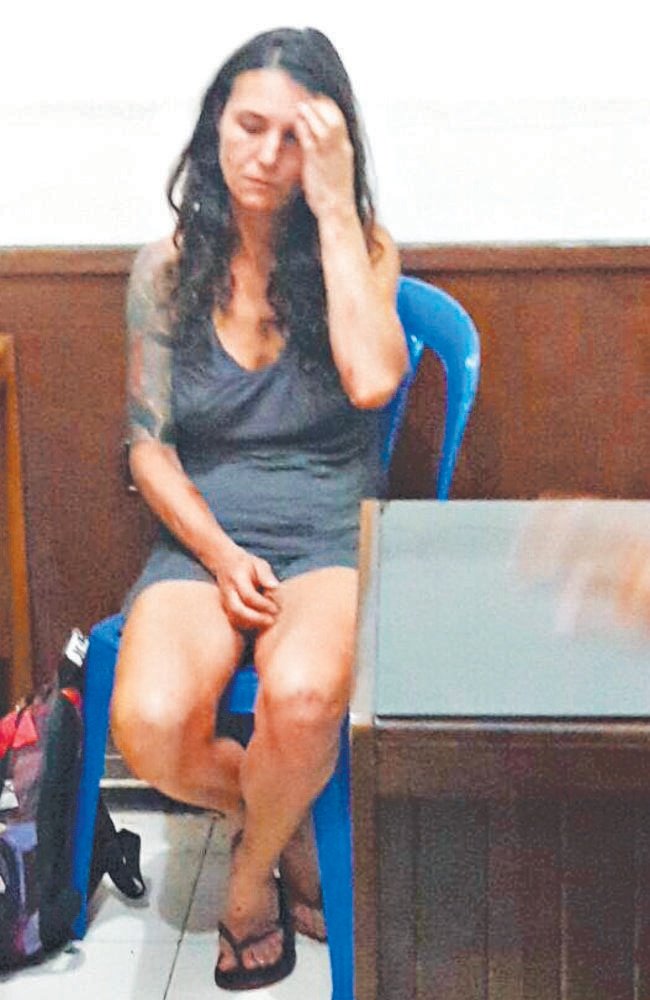 Sara Connor is held in custody in Bali and has been questioned over the death of a policeman. Picture: Lukman S Bintoro.