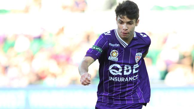 Perth Glory excitement machine Daniel De Silva.