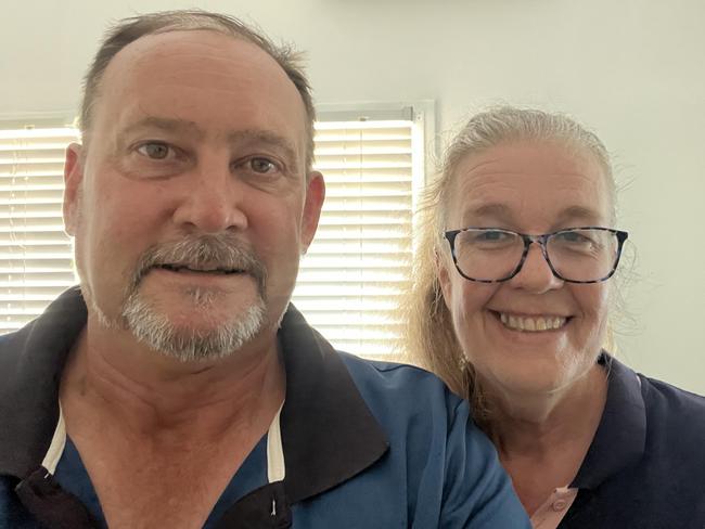 Lisa and Tony Fogg, , Lisa was attacked by swarms of mosquitos, she had to undergo blood testing in the hospital., , The tiny shelter made out of leaves and branches while stranded at night with dogs, Charlie and Daisy