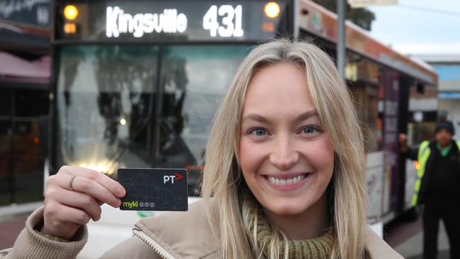 Helena Powell took more than hour on public transport to reach Southbank. Picture: David Crosling