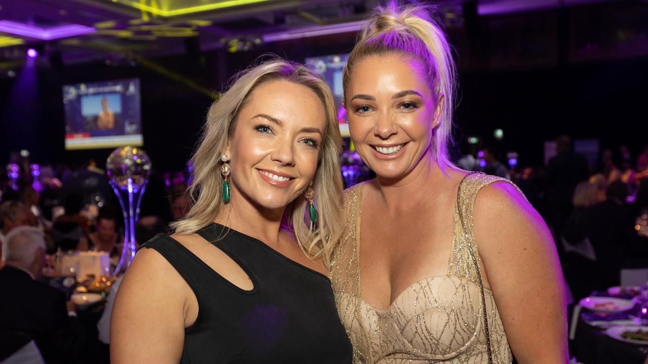 Kylie Hewitt and Kylee Freeman at the 54th Sports Star of the Year Awards at RACV Royal Pines. THE PULSE . Picture: Celeste Humphrey