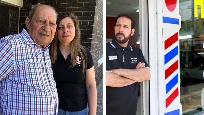 Fred Sassine and his daughter Diana Sassine Hajje, and barber Nathan Kadim.