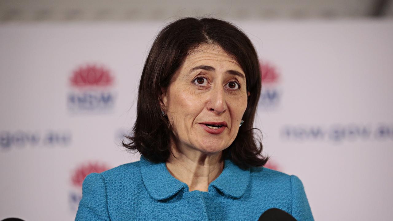 Gladys Berejiklian announced the three-stage reopening plan on Monday. Picture: NCA NewsWire / Adam Yip