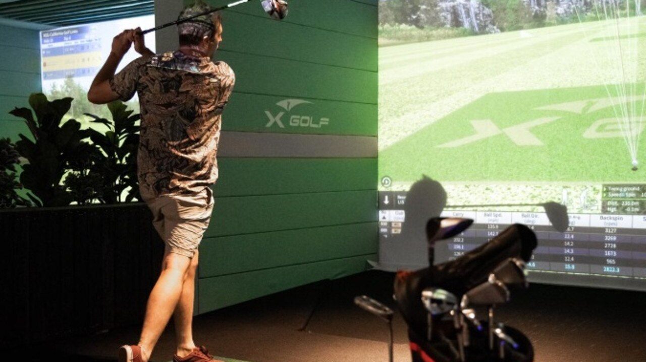 Franchisees Daniel Blinkhorn and Matt Smith brought X-Golf to Townsville, as their second store after opening in Enoggera. Picture: Supplied