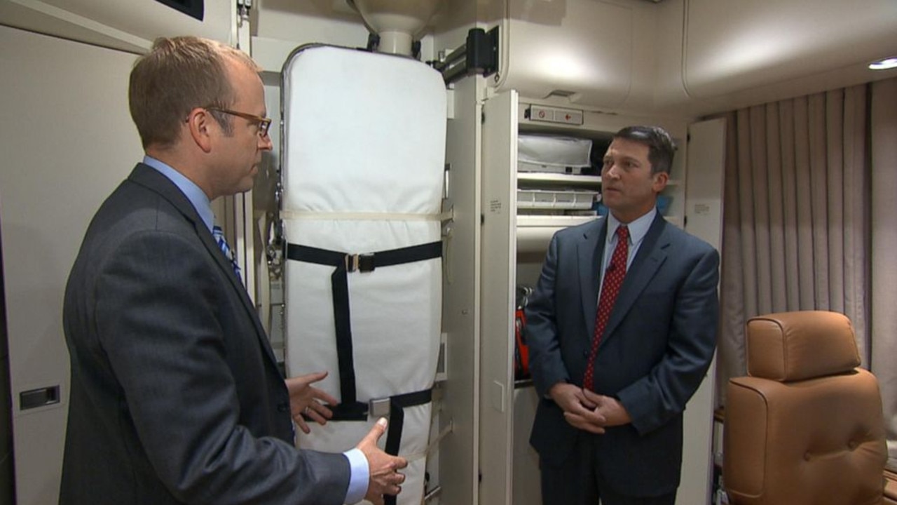 There’s medical suite that can function as an operating room and a doctor is permanently on board. Pictured is medical annex on board in 2015. Picture: ABC News