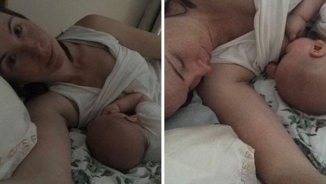 The sleep-deprived mum decided to take matters into her own hands when she failed to get any shut-eye at home. Photos: Supplied to Kidspot