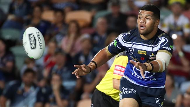 John Asiata starred in a new role for the Cowboys. Picture: AAP