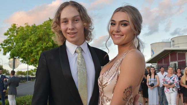 Nate Farnham and Demi Miners at the Mackay Northern Beaches State High School formal, on Saturday October 17. Picture: Zizi Averill