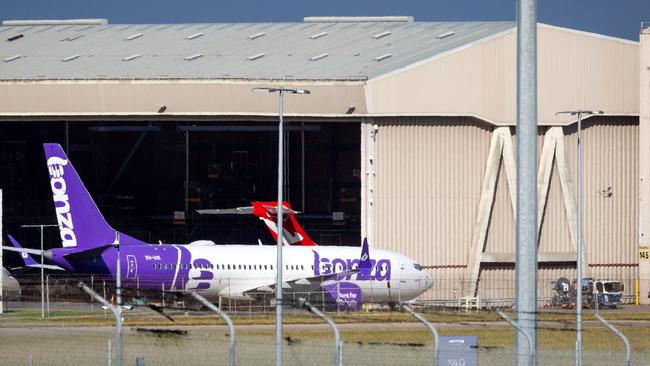 Bonza aircraft were repossessed on April 30, and then taken out of the country be lessor AIP Capital. Picture: Mark Stewart