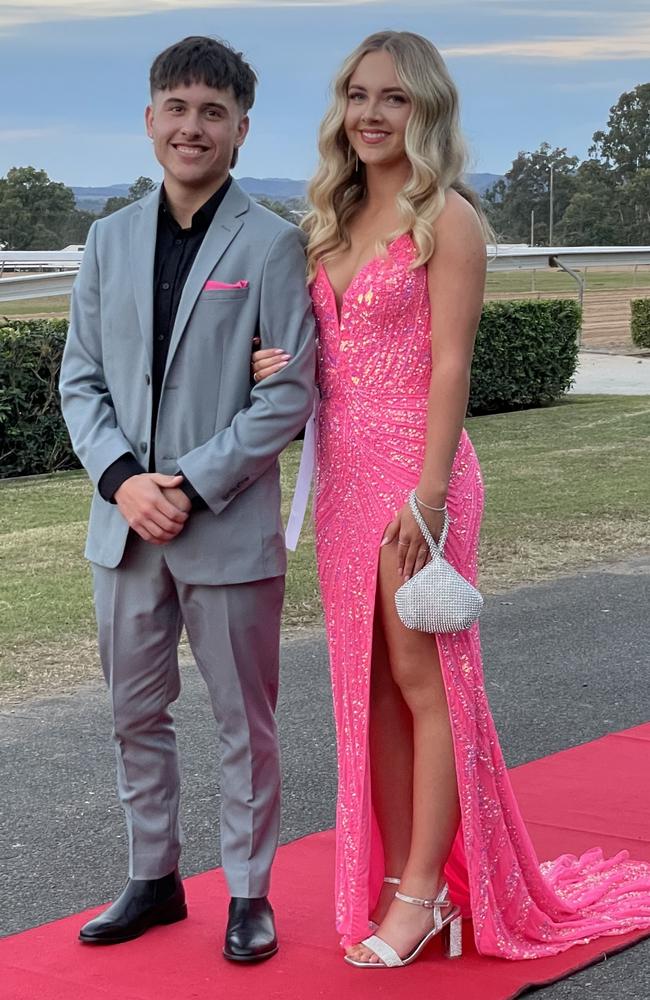 Dylan Mathison and Jessica Lynch at the St Patrick's College formal on Friday, June 14, 2024.