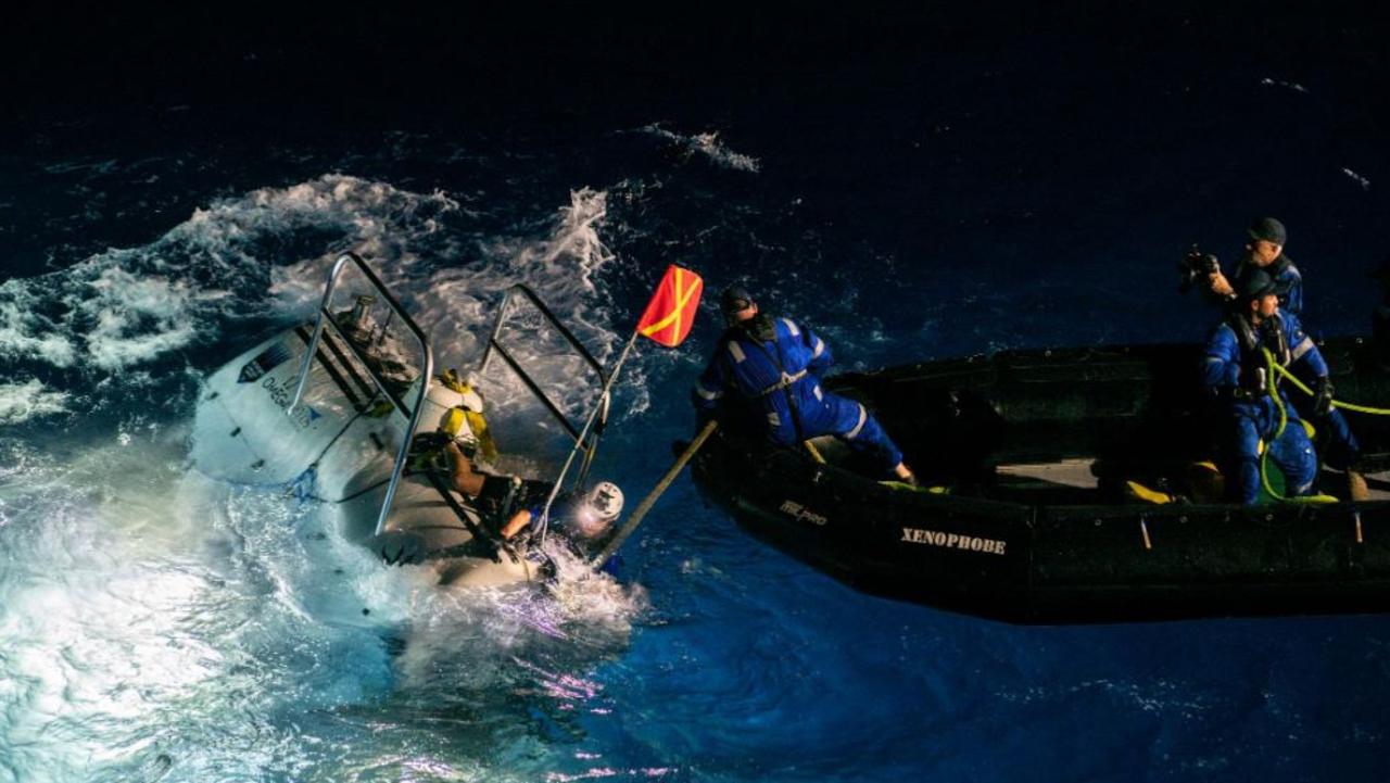 Along with marine life, at the bottom of the 11km trench sat small piles of rubbish and lolly wrappers. Picture: Discovery Channel/Deep Planet