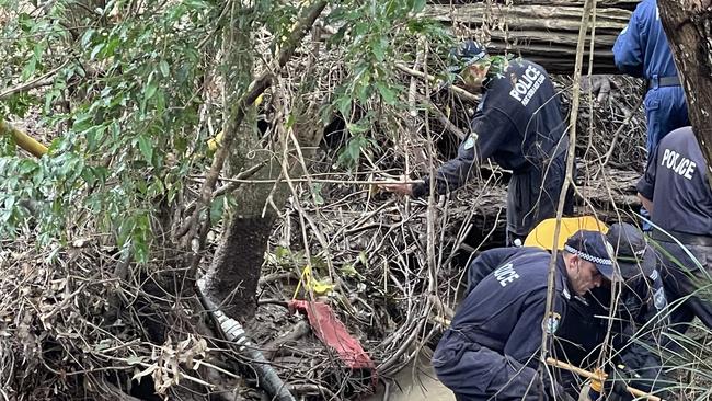 Investigators searching for William Tyrrell found a piece of fabric in a drained creek bed in their search.