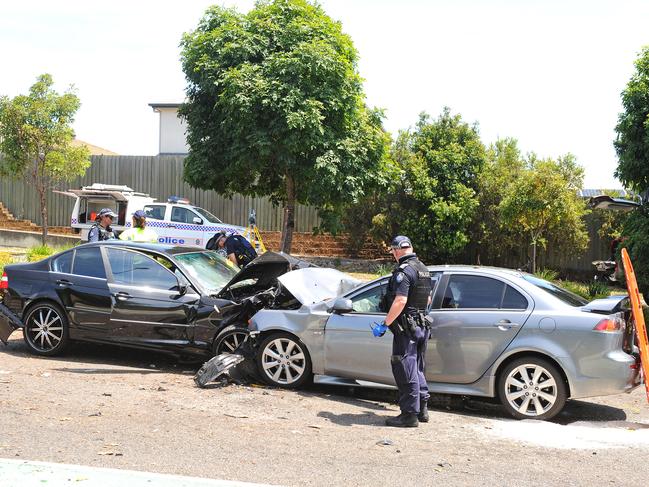 The horrific aftermath of the December 25, 2017 fatal crash. Picture: AAP image, John Gass