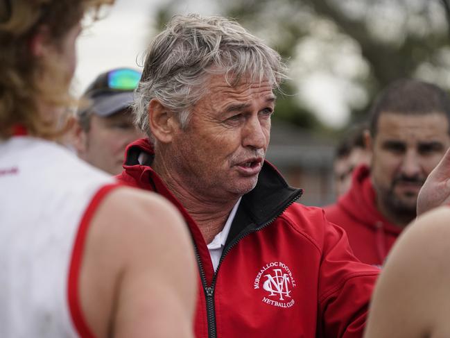 Southern football league: Mordialloc v Springvale Districts. Mordialloc coach. Picture: Valeriu Campan