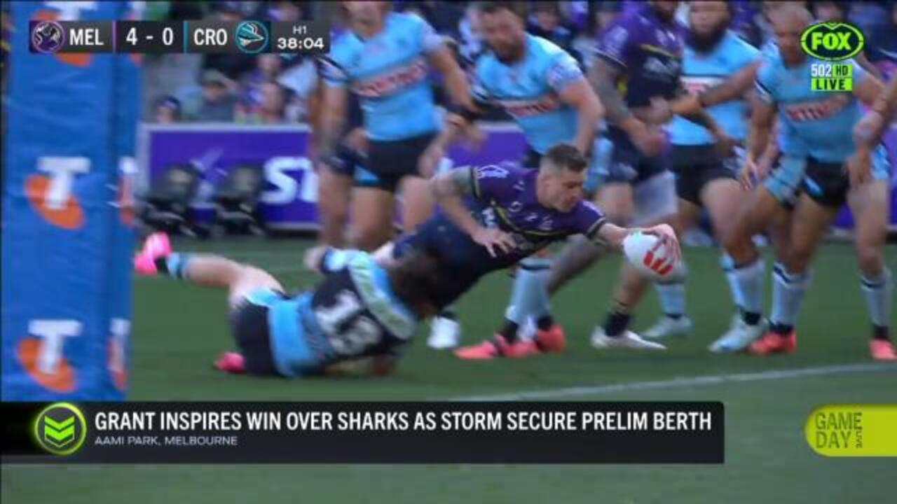 Storm surge to finals win over Sharks