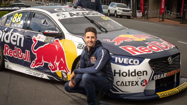 Jamie Whincup copped a 15-second time penalty by stewards for spinning Nick Percat’s car early in race one. Picture: Brad Fleet