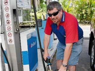 FUEL WATCH: Steve Conner says he fuels up at United on Yeppoon-Rockhampton Rd often, because of their cheap price. Picture: Amy Haydock Rokfuel