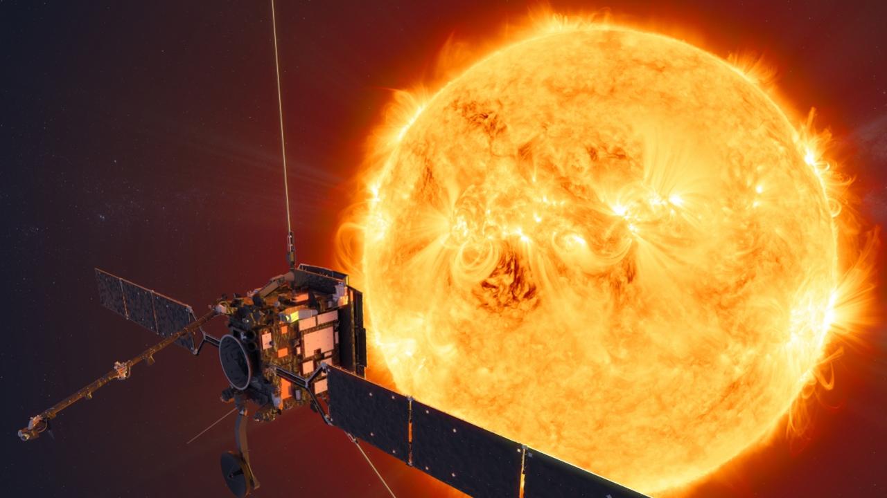 An artist’s impression of the Solar Orbiter spacecraft, which is a collaboration between NASA and the ESA. Credit: ESA / ATG