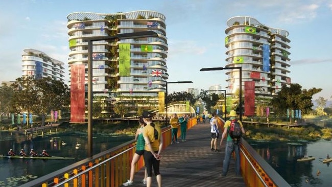 A new view of what the Olympic Athletes Village will look like at Robina.