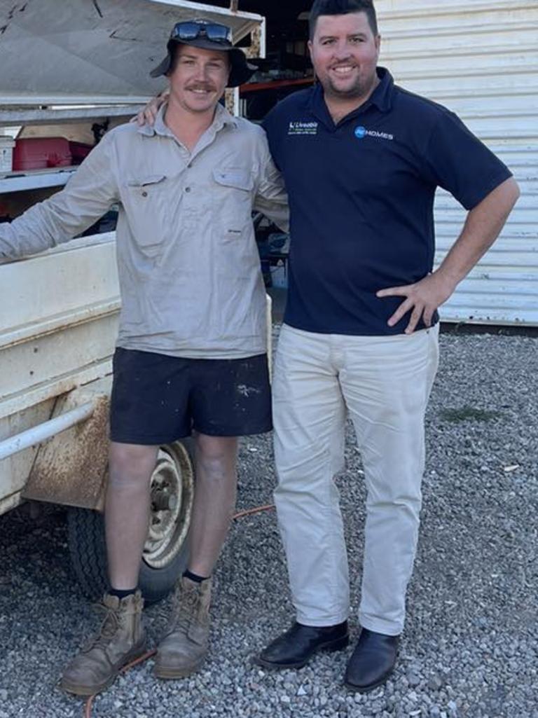 Ben Taylor (left) with JRZ Homes Director Jesse Zielke (right) after completing his apprenticeship in June, 2023.