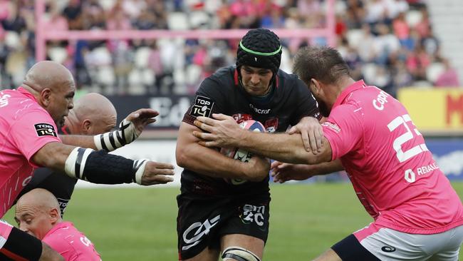 Former Reds star Liam Gill has become a key part of Lyon’s team in France. Picture: AFP