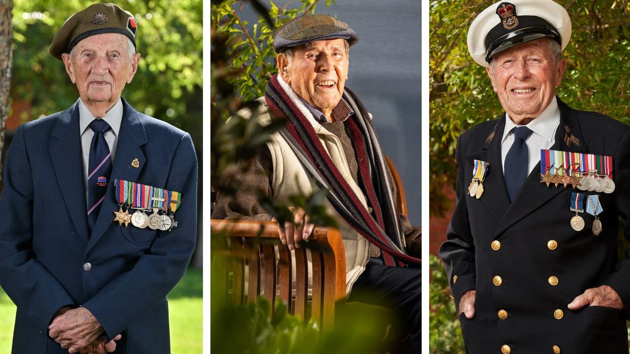 Harvey Brown, Dudley Roberts and Reg Swanborough ... three brave South Australians who we honour for their service.