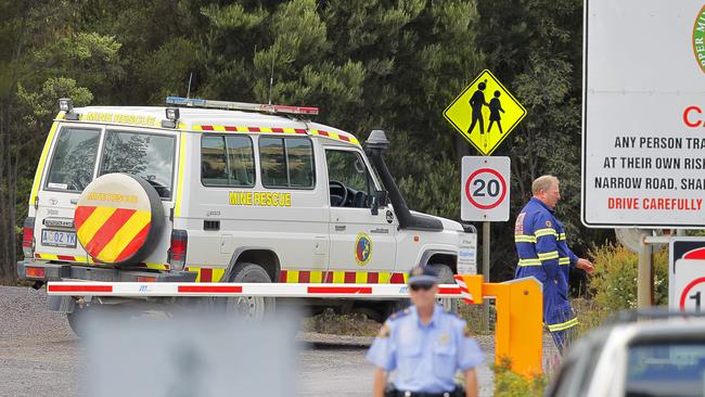 Emergency crews at the scene in 2013.