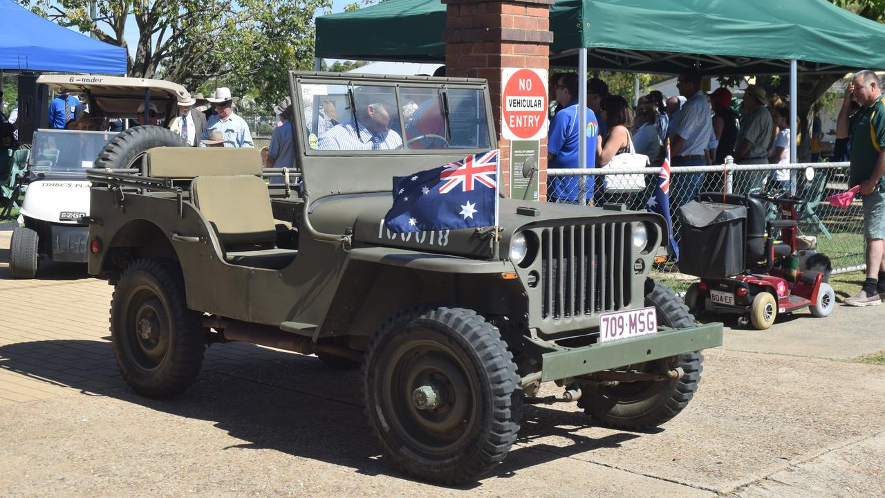 Anzac Day ceremony and parade in Miles, 2017.