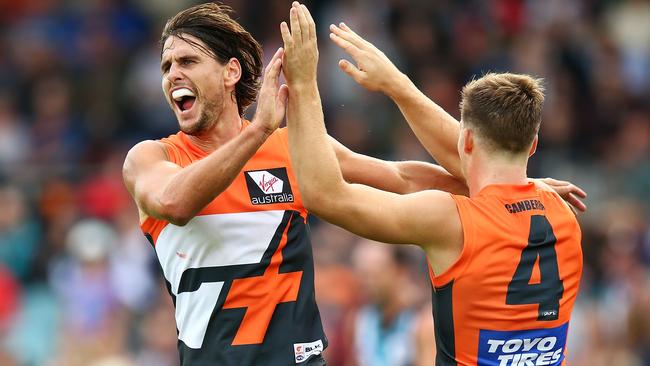 The Giants have turned to the experienced Ryan Griffen to replace Josh Kelly. Picture: AFL Media/Getty Images