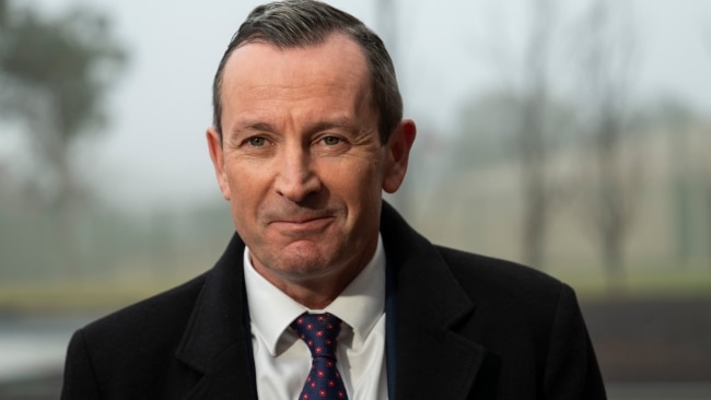 WA Premier Mark McGowan has committed to reducing the public service's 2030 emissions by 80 per cent on 2020 levels. Picture: NCA NewsWire / Martin Ollman