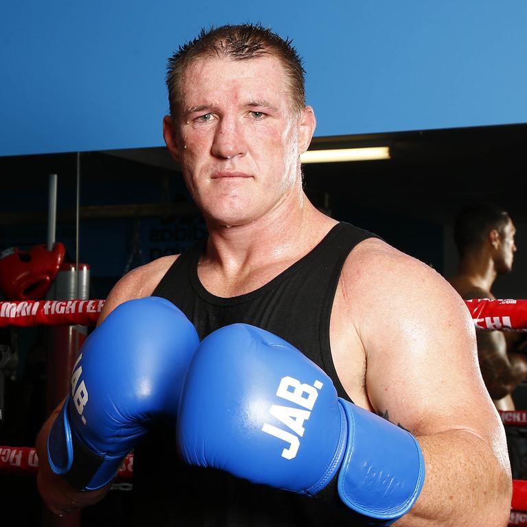 Paul Gallen is lining up a fight with Russell Packer. Picture: Tertius Pickard