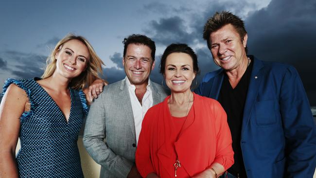 Today Show hosts Sylvia Jeffreys, Karl Stefanovic, Lisa Wilkinson and Richard Wilkins. Pic: Lachie Millard