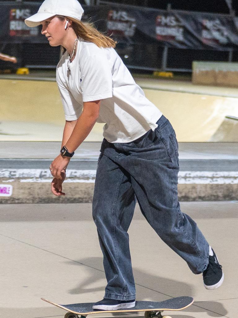 Felicity Turner at Rumble On The Reef Sugar Bowl Skatepark Saturday 23 September 2023 Picture:Michaela Harlow