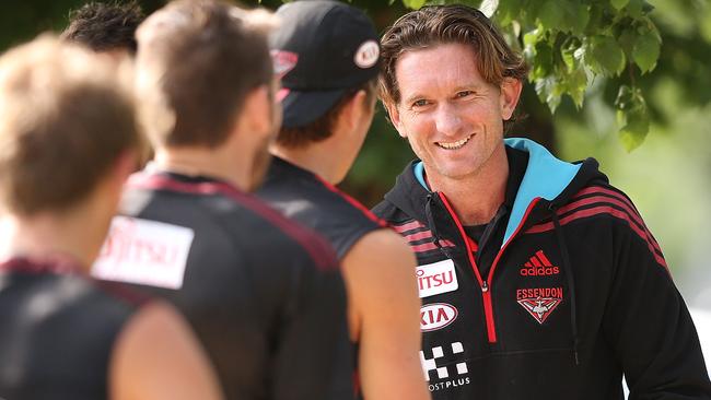 Essendon players and coaches are back in pre-season training.