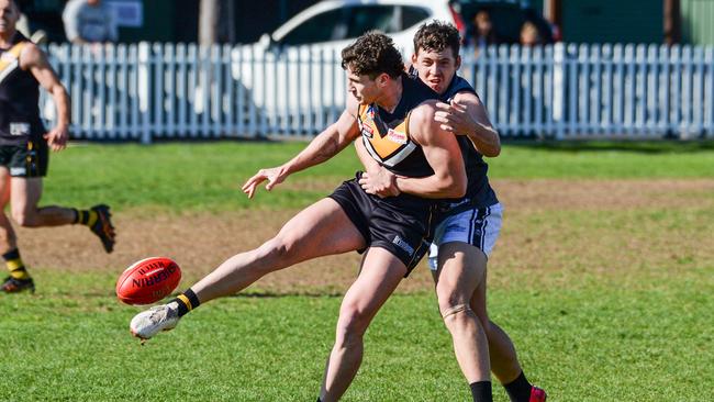 Brighton’s Otis Carthy was a standout in the side’s upset of Goodwood. Picture: Brenton Edwards