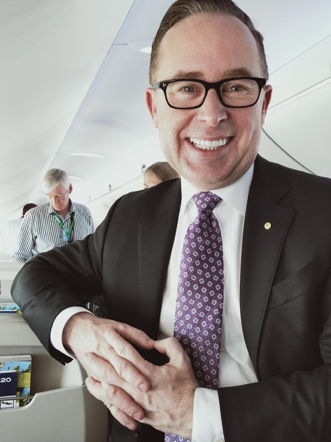 Qantas CEO Alan Joyce is packing a lot into his final six months with the airline. Picture: Steve Creedy