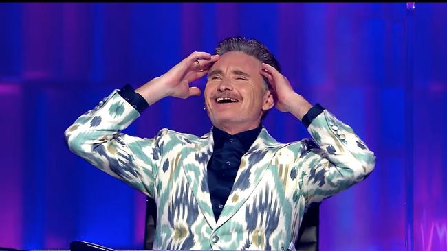 Dave Hughes on The Masked Singer.