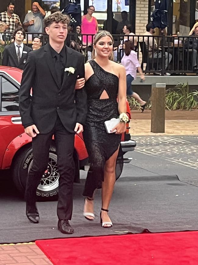 The students of Urangan State High School arrive at their formal.