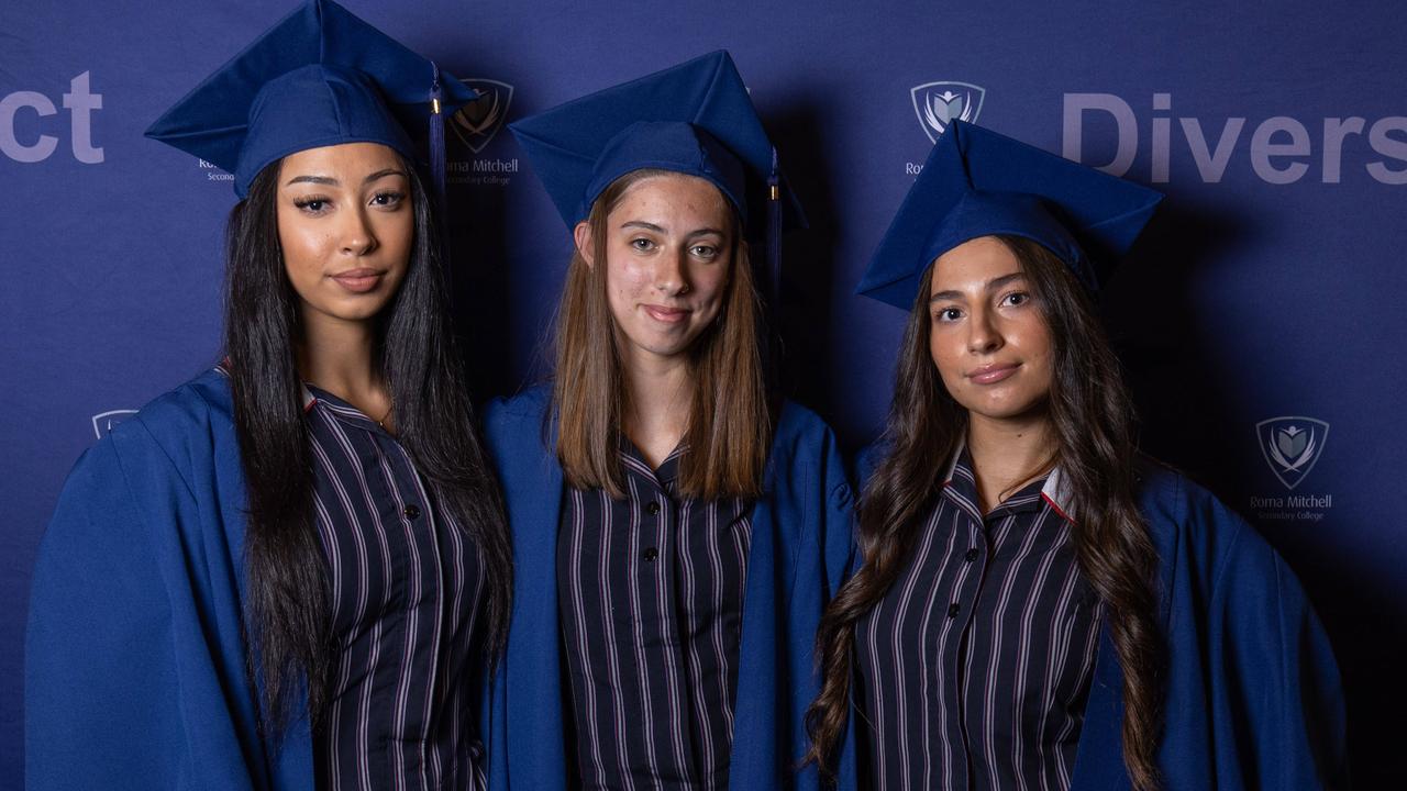 Roma Mitchell Secondary College Graduation at the Adelaide Town Hall. Picture: Ben Clark